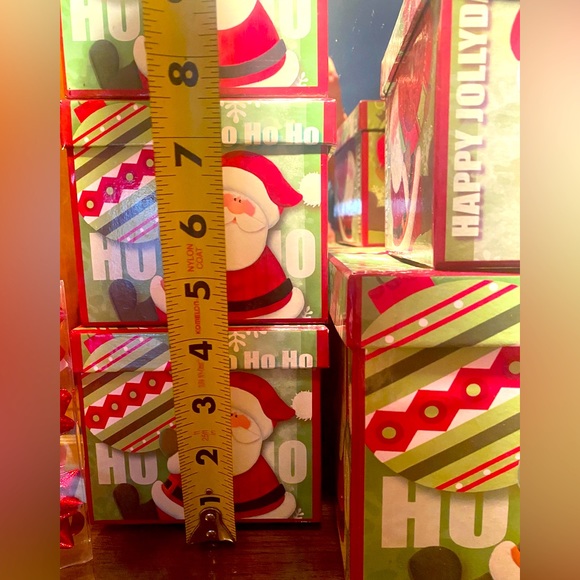 🎅LINDY BOWMAN🎅5-CHRISTMAS DESIGNER SANTA GIFT BOXES & 9-CT BOWS🎁 - Picture 6 of 11